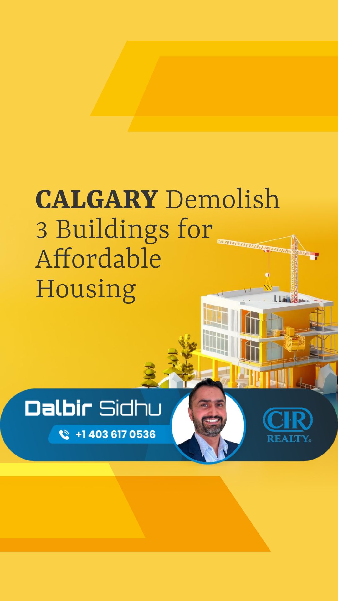 Calgary Demolish 3 Buildings for Affordable Housing